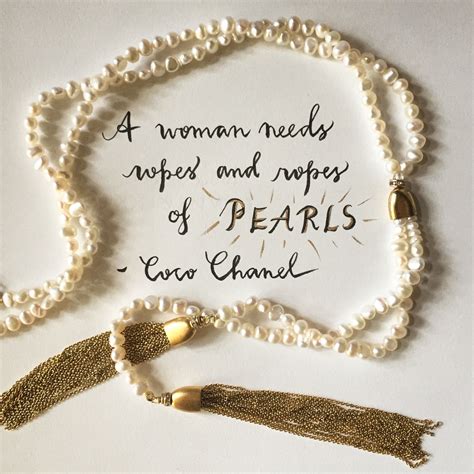 chanel pearl quotes rope necklace|chanel pearl dress.